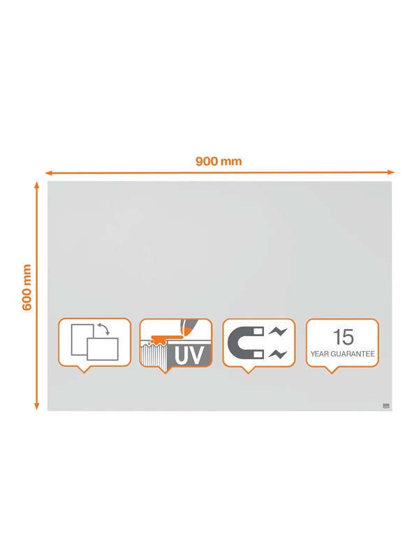 5028252645515 - nobo Whiteboard Infinity Stahl beschichtet weiß BxH 600 x 900 mm